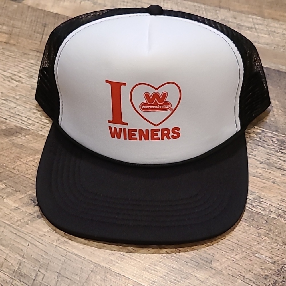Wienerschnitzel mesh trucker hat. I love wieners. brand new never worn